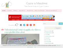 Tablet Screenshot of cucireamacchina.com